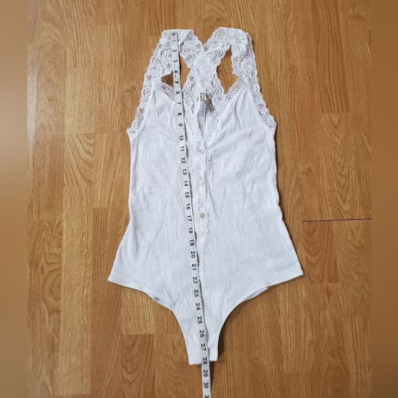 Free People 'Naughty but Nice' Bodysuit - size Small in White. - Picture 12 of 16
